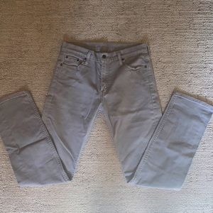 Men’s Levi Strauss & Co 513 Gray Jeans